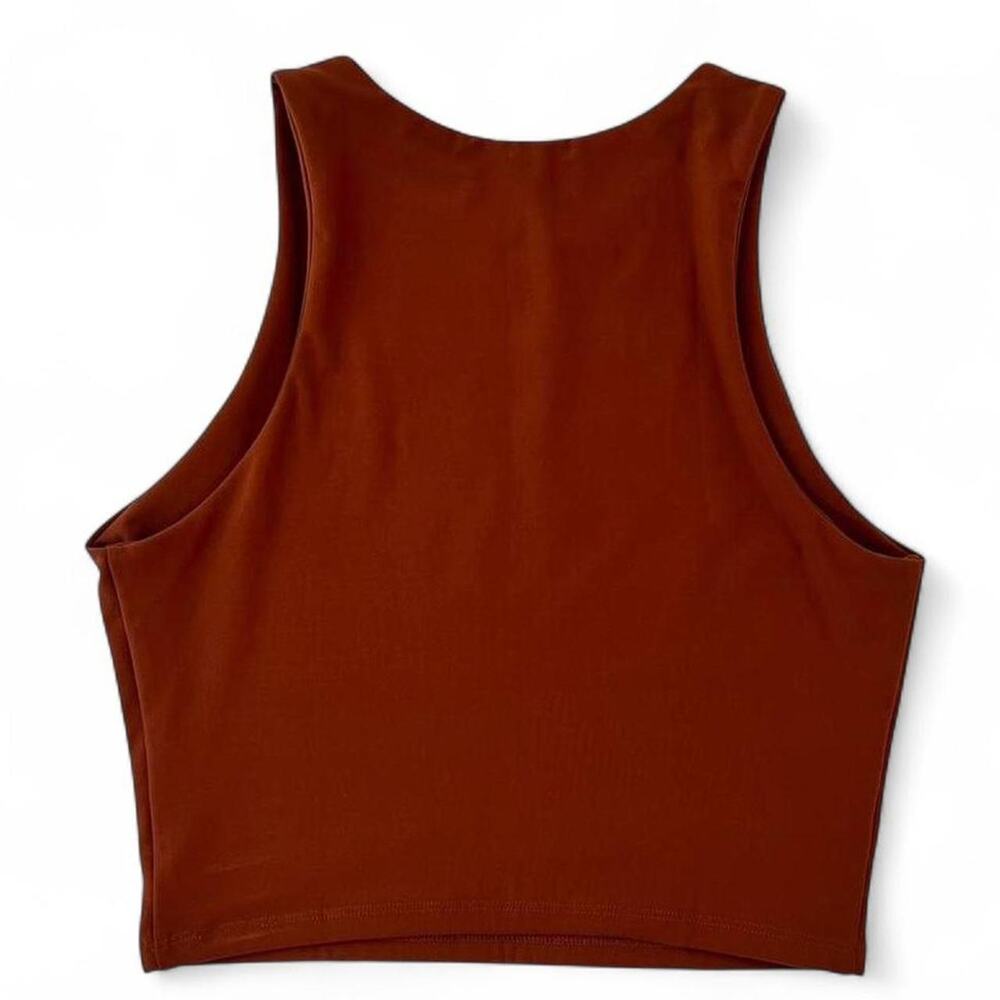 Burnt Sienna Minimalist Tank Fitted Stretch Women’s Small - Picture 2 of 3